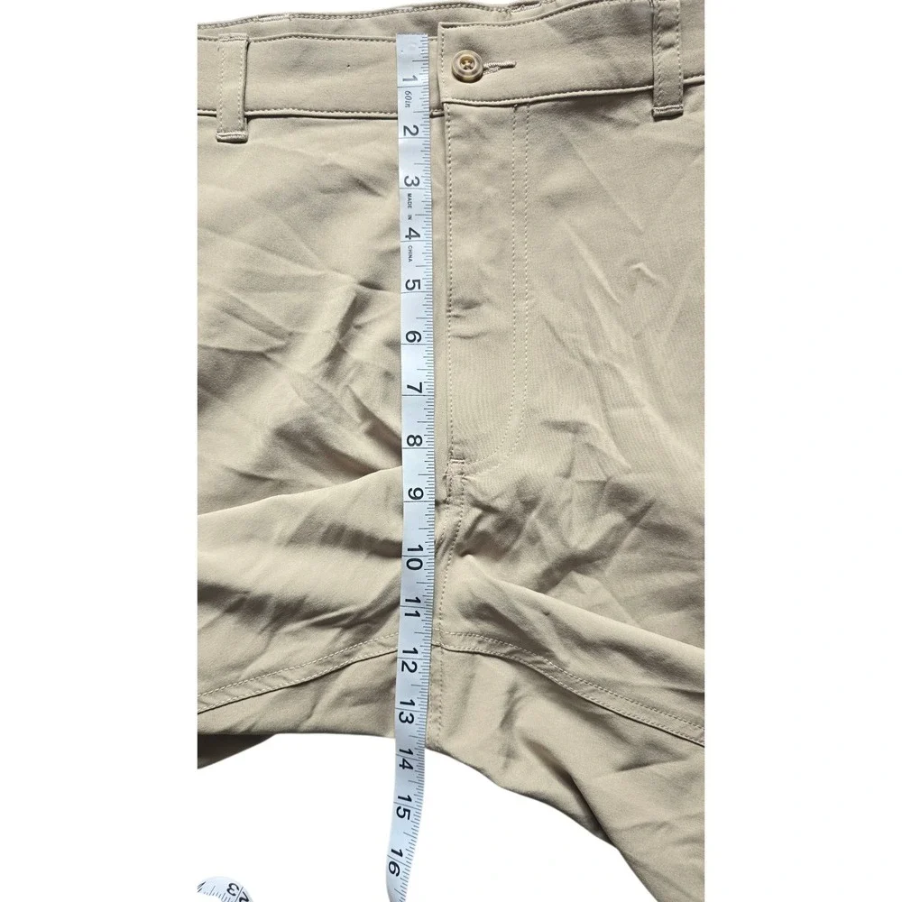 PGA Tour Mens Golf‎ Shorts Cargo Pockets Beige Performance Casual